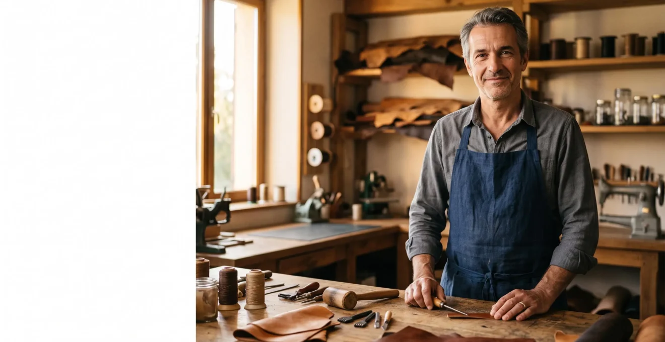 Artisan dans son atelier, symbole de la protection apportée par les garanties d'assurance professionnelle